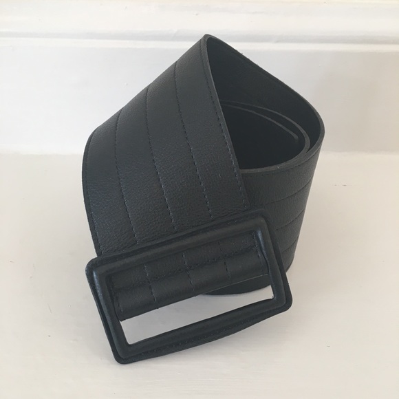 THEORY black leather belt - size L - Picture 3 of 6